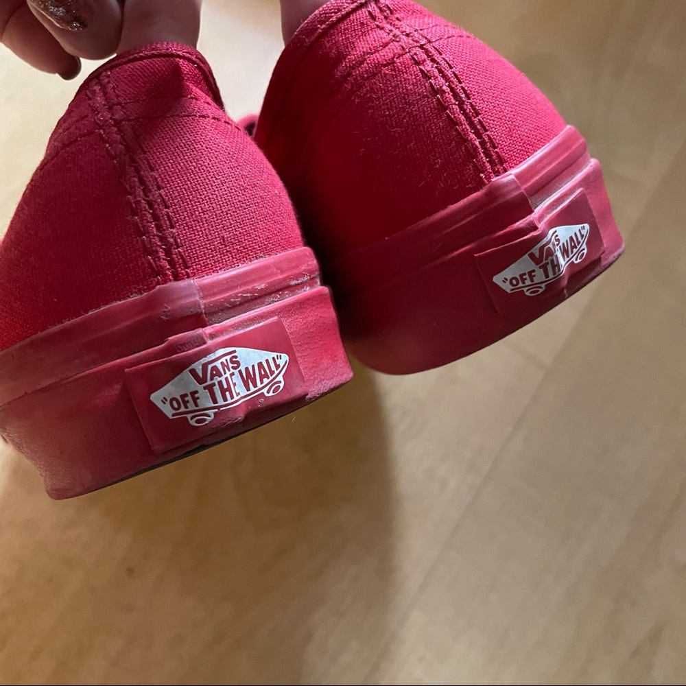 Red Vans - Picture 2 of 4
